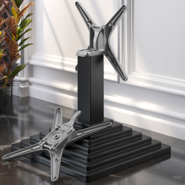 PYRAMIDE | Telaio per tavolo da ristorante | Nero | Piede: 45 x 45 cm | Colonna: 8 x 40 cm | Pieghevole