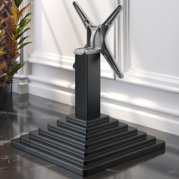 PYRAMIDE | Telaio per tavolo da ristorante | Nero | Piede: 45 x 45 cm | Colonna: 8 x 40 cm | Pieghevole