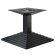 PYRAMIDE | Understel til café loungebord | Sort | Fod: 41 x 41 cm | Søjle: 6 x 40 cm