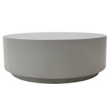ROME | Designerski stolik kawowy |Ø:H 102 x 36 cm | Beton | Szary