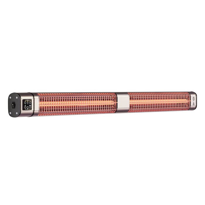 ROBERTO | Deckenheizstrahler | Edelstahl | 2400W | 3 Heizstufen