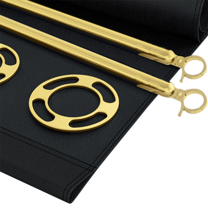 ROYAL | Cafe Tuch Barrier | 150x70 | Nero / Oro | Barricata