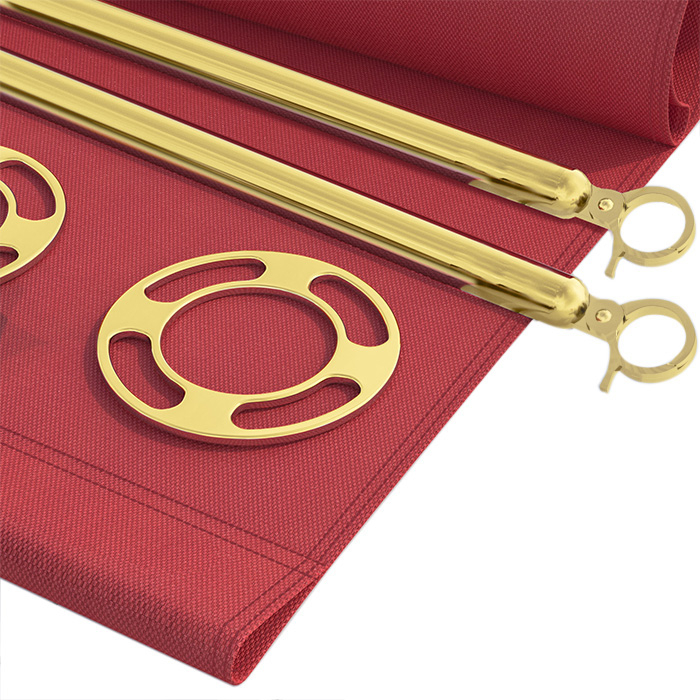 ROYAL | Cafe Tuch Barrier | 150x70 | Rojo / Oro | Barrera