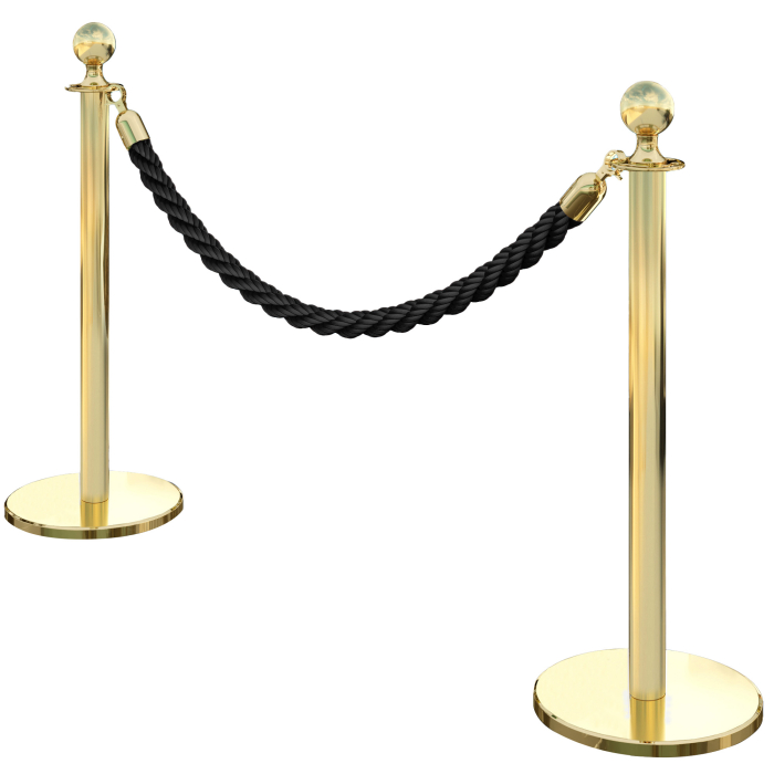 ROYAL | Verbindungstau | Gold/ Schwarz | 2m | Ø 4,2 cm