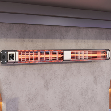 ROBERTO | Elektrische Outdoor Plafond Verwarming | Roestvrij staal | 3000W | 3 warmte-instellingen