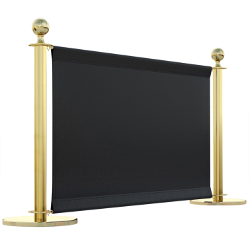 ROYAL | Barrière de café | 150x70 | Noir/or | 2xPoteaux