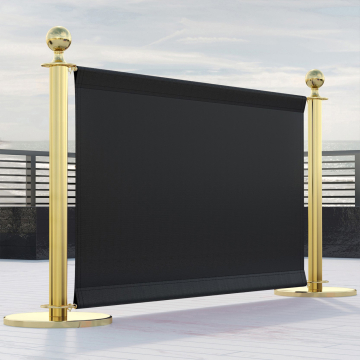 ROYAL | Café afzetting | 150x70 | Zwart/Goud | 2xposts