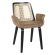 Romy | Bistro Stuhl | Braun | Leder | Rattan Eiche