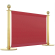 ROYAL | Cafe cordon | 150x70 | Rosso/oro | 2xposts