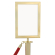 ROYAL | Infostativ | gull | A4 | for duggstolpe
