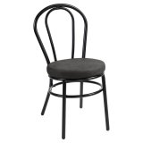 RUBEN | Bugholz designstol | Stål | Læder | Sort