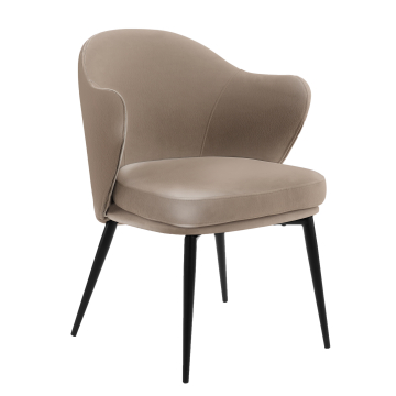 Ruby | Hotell Stol | Lær | Taupe