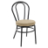 RUBEN | Silla de diseño de madera curvada | Acero | Terciopelo | Taupe