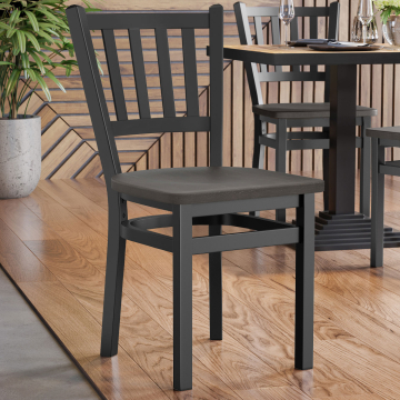 GIOVANNI STEEL | Bistrostuhl | Dunkelbraun | Holz