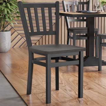 GIOVANNI STEEL | Silla bistró | Marrón oscuro | Madera