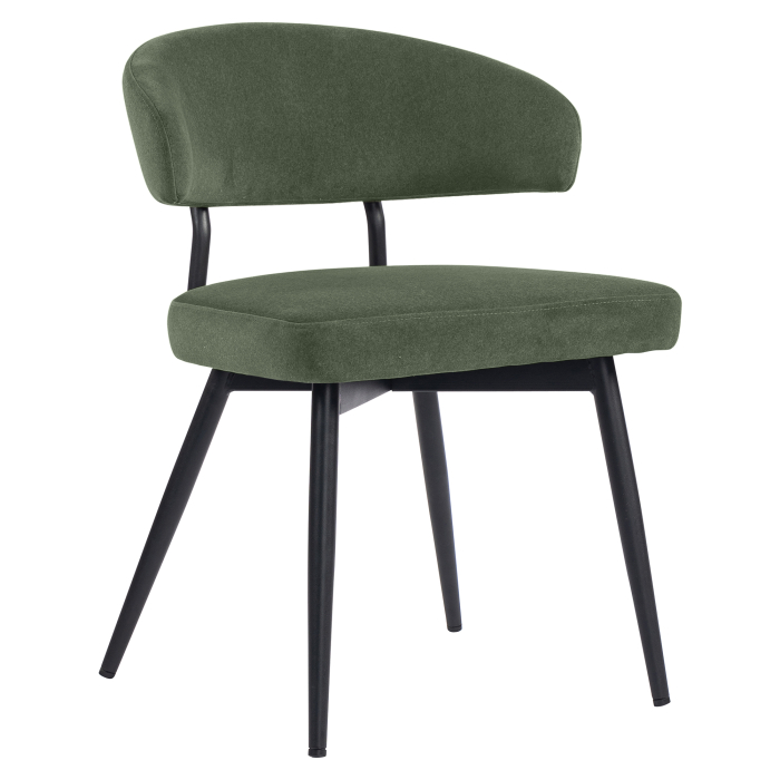 Sara | Hotellstol | Grön | Sammet