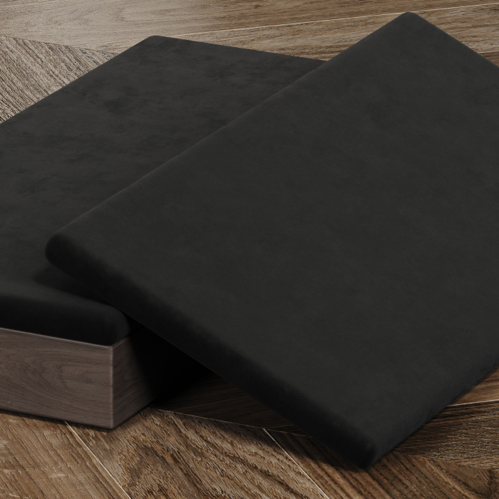 SAM | Innlegg i fløyel | LEA bestikkskap | 15x32 cm | Svart SAM | Innlegg i fløyel | LEA bestikkskap | 15x32 cm | Svart