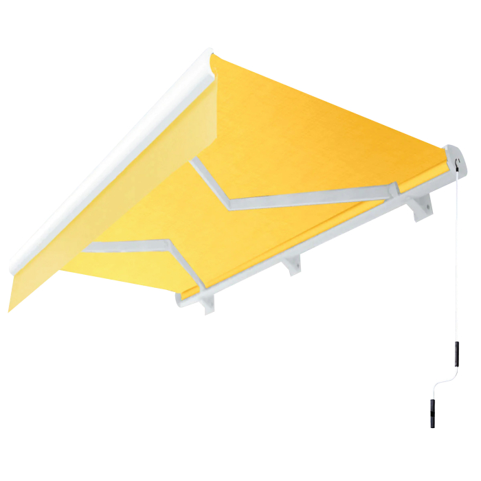 SANTA.FE | Toldo cofre completo | Biela | Ancho:Fondo 5,0 x 3,0 m | Amarillo | Ángulo de inclinación de 5° a 90