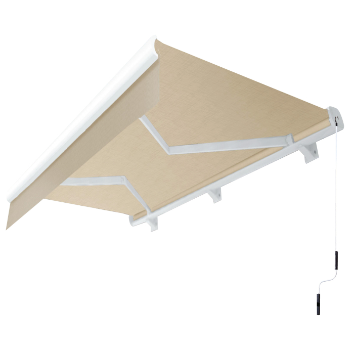 SANTA.FE | Toldo cofre completo | Biela | Ancho:Fondo 5,0 x 3,0 m | Taupe | Ángulo de inclinación de 5° a 90