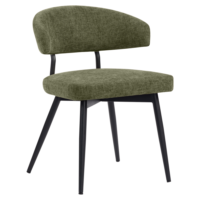 Sara | Hotel Stol | Grøn | Stof/Textil