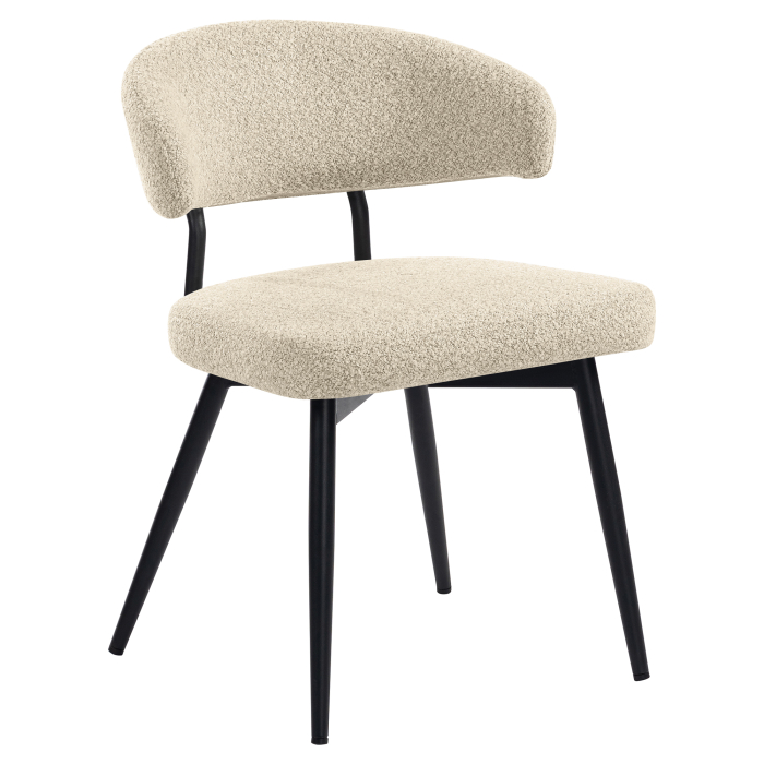 Sara | Hotel Stuhl | Beige | Teddystoff