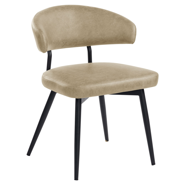 Sara | Hotel Stol | Beige | Læder