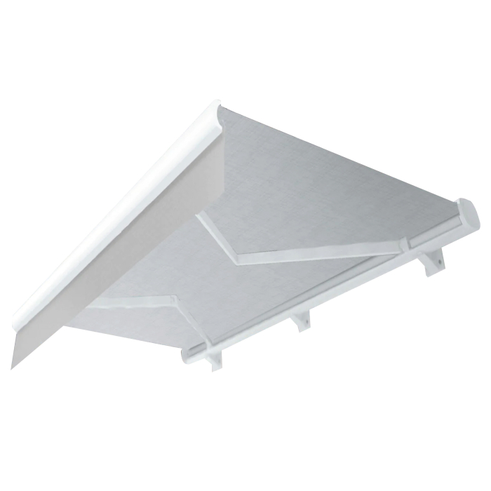 SANTA.FE | Tenda da sole a cassetta completa | Elettrico | L:P 3,0 x 2,5 m | Grigio | Angolo di inclinazione da 5° a 90