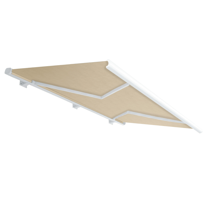 SANTIAGO | Auvent à cassette complète | Électrique | L:P 3,0 x 2,5 m | Taupe | Angle d'inclinaison de 5° à 90