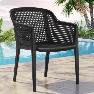 SAMOYA | Skalstol | Sort | Plast | Stabelbar