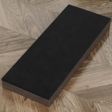 SAM | Intarsio in velluto | Armadio portaposate LEA | 21x50cm | Nero