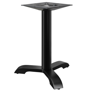 SAN.DIEGO | Understel til cafébord | Sort | 3 fod: Ø 56 cm | Kolonne: 7,6 x 72 cm