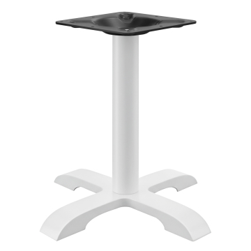 SAN.DIEGO | Bistro Tischgestell | Weiß | 4 Fuß: Ø 50 cm | Säule: 7,6 x 74 cm