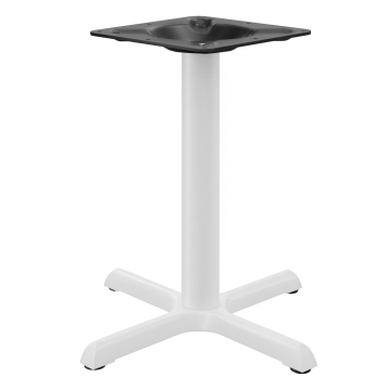 SAN.MARCO | Base para mesa de bistró | Blanco | 4 patas: 56x56cm | Columna: 7,6 x 72 cm