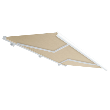 SANTIAGO | Volledig Cassettescherm | Elektrisch | B:D 4,0 x 3,0 m | Taupe | Hellingshoek 5° tot 90