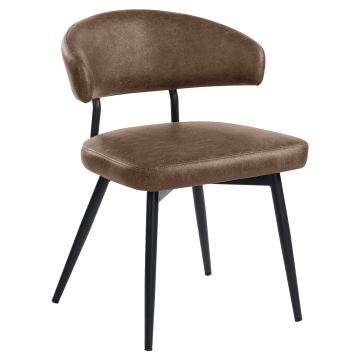 Sara | Hotel Silla | Marrón | Cuero