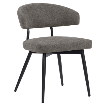 Sara | Hôtel Chaise | Gris | Tissu/Textile