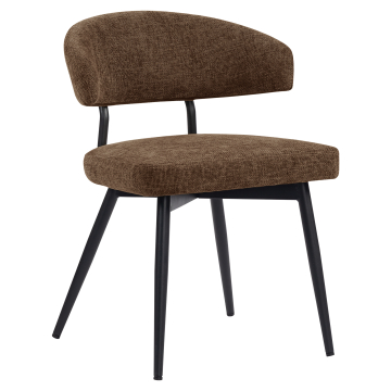 Sara | Hotel Sedia | Marrone | Tessuto/Textile