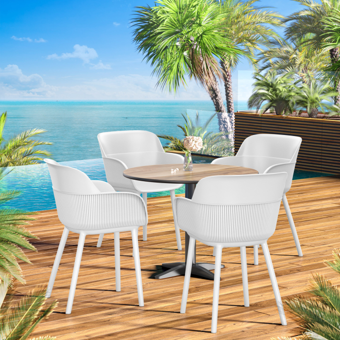 LAGOMERA | Utestoler i plast | Hvit | plast LAGOMERA | Utestoler i plast | Hvit | plast