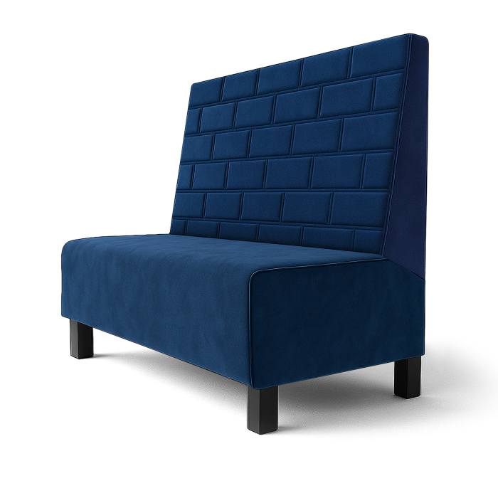 Schmidt F | Gastrobank | L:K 60 x 120 cm | Sininen | Kivi | sametti