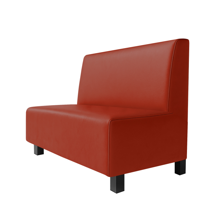 Schmidt F | Gastrobank | B:H 60 x 120 cm | Rød | Glatt | skinn
