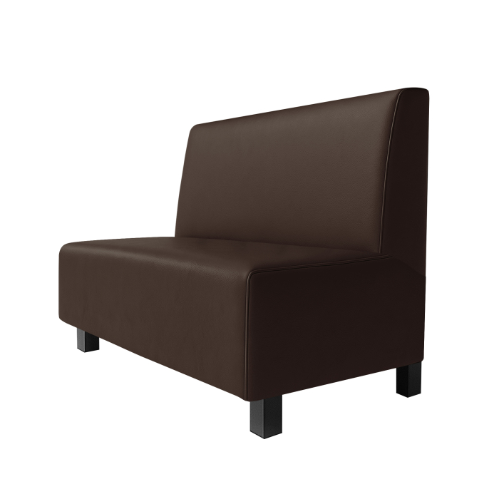 Schmidt F | Restaurantbænk | B:H 60 x 90 cm | Brun | Glat | Læder