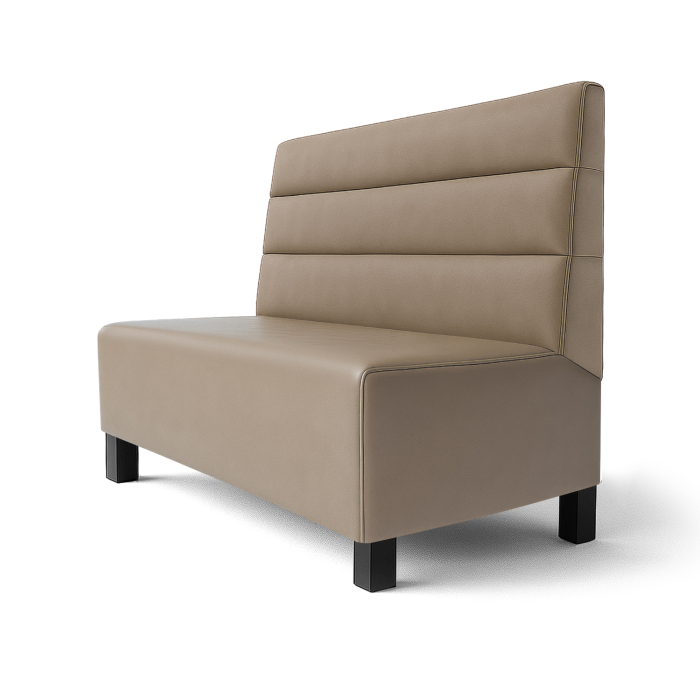 Schmidt F | Panca da ristorante | L:A 60 x 90 cm | Talpa | Righe orizzontali | Pelle
