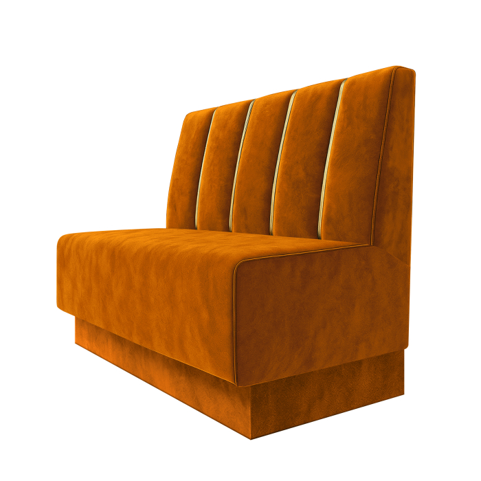 Schmidt S | Gastrobank | B:H 60 x 120 cm | Orange | Dubai | sammet