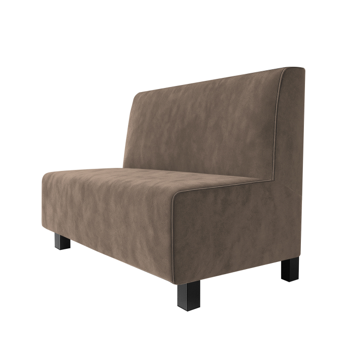 Schmidt F | Gastrobank | B:H 60 x 90 cm | Taupe | Glatt | Samt