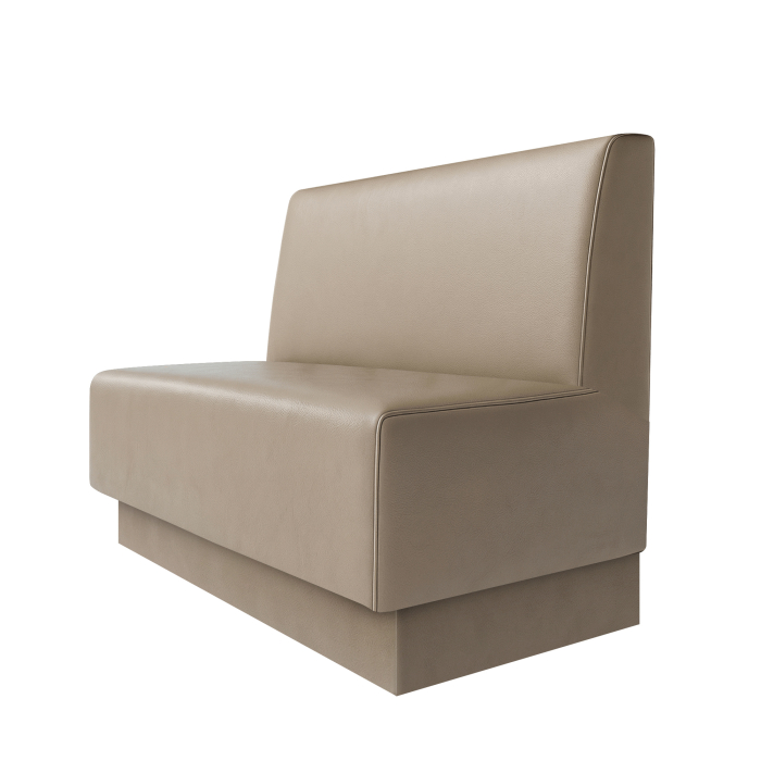 Schmidt S | Restaurantbank | B:H 60 x 90 cm | Taupe | Glad | Leer
