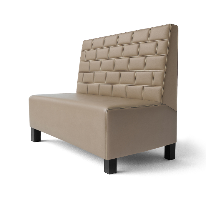 Schmidt F | Gastrobank | B:H 60 x 90 cm | Taupe | Sten | læder