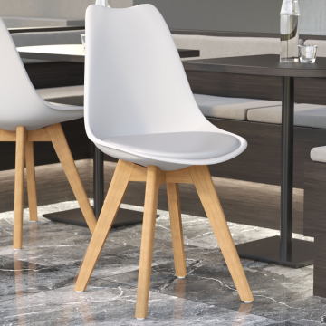 LAMOCA | Skallstol | Hvit | plast