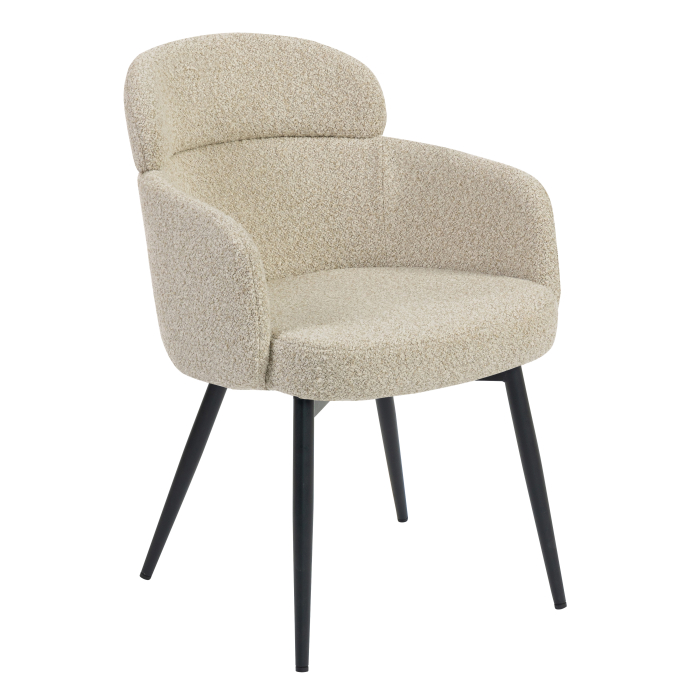 SELINA | Hotellstol | Teddystoff | Beige