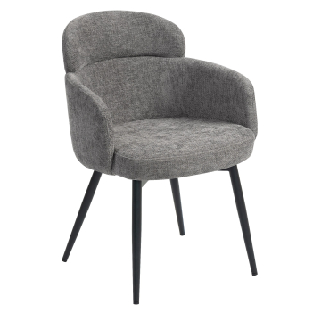 SELINA | Hotel Stuhl | Stoff/Textil | Grau