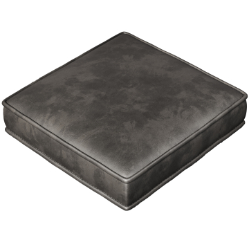 BRASIL | Coussin d'assise | Gris | L:P 39x39cm